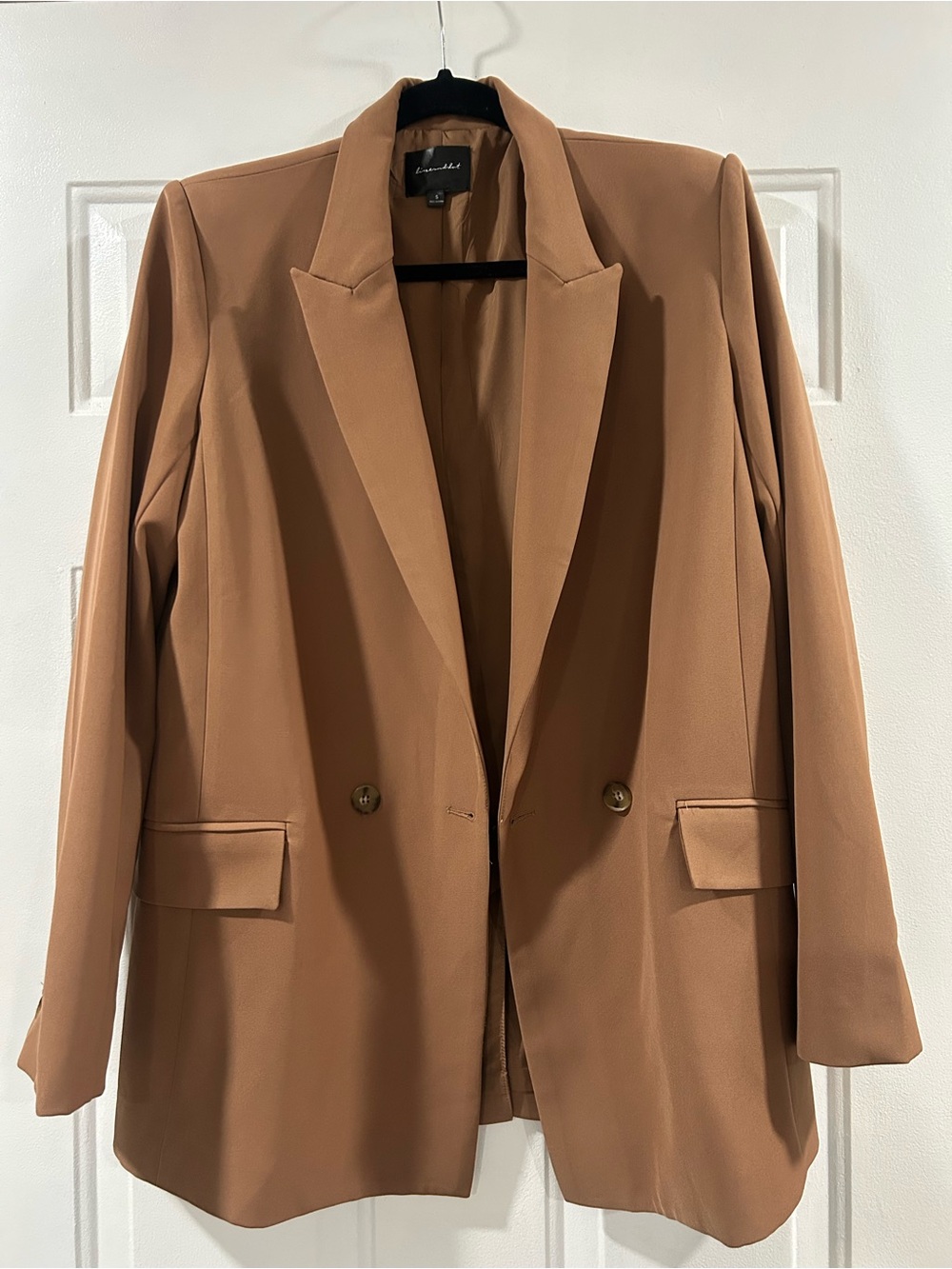 Revolve Line and Dot Classic  Blazer - Camel